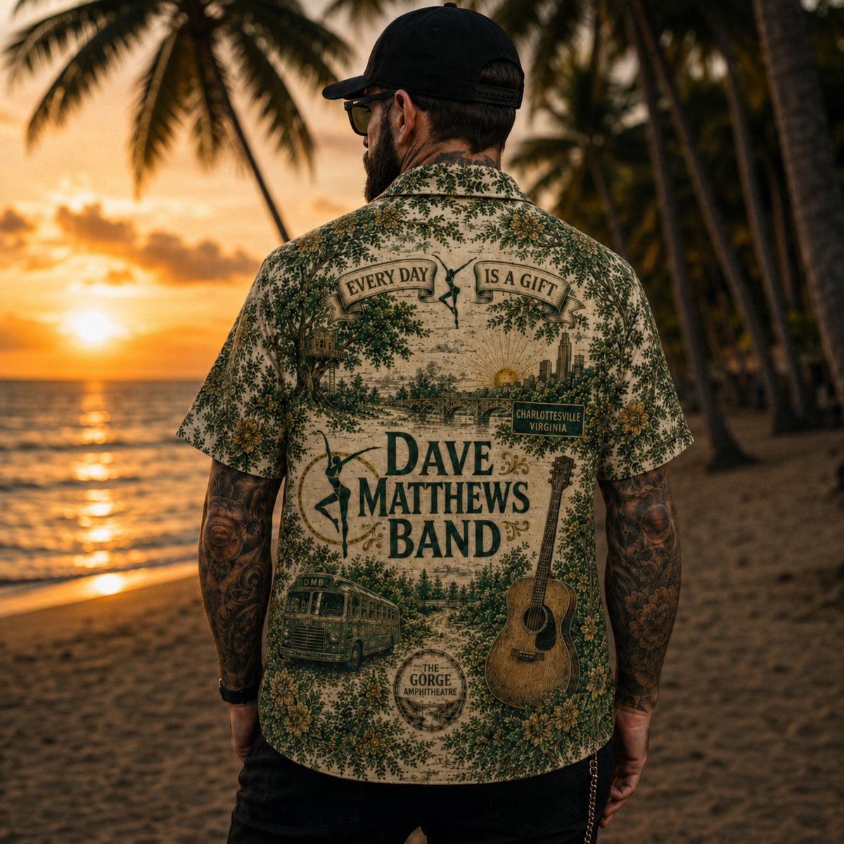 Dave Matthews Luxury Hawaiian Shirt, Crash Jam Rock Button Up, Live Concert Music Fan Gift