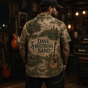 Dave Matthews Luxury Hawaiian Shirt, Crash Jam Rock Button Up, Live Concert Music Fan Gift