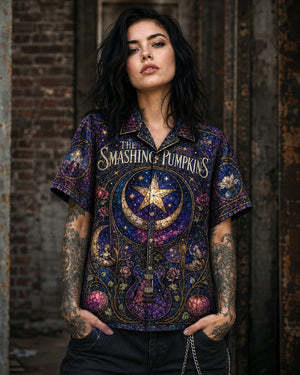 The Smashing Pumpkins Hawaiian Shirt, Mellon Collie Alt Rock Button Up, 1979 Music Fan Gift