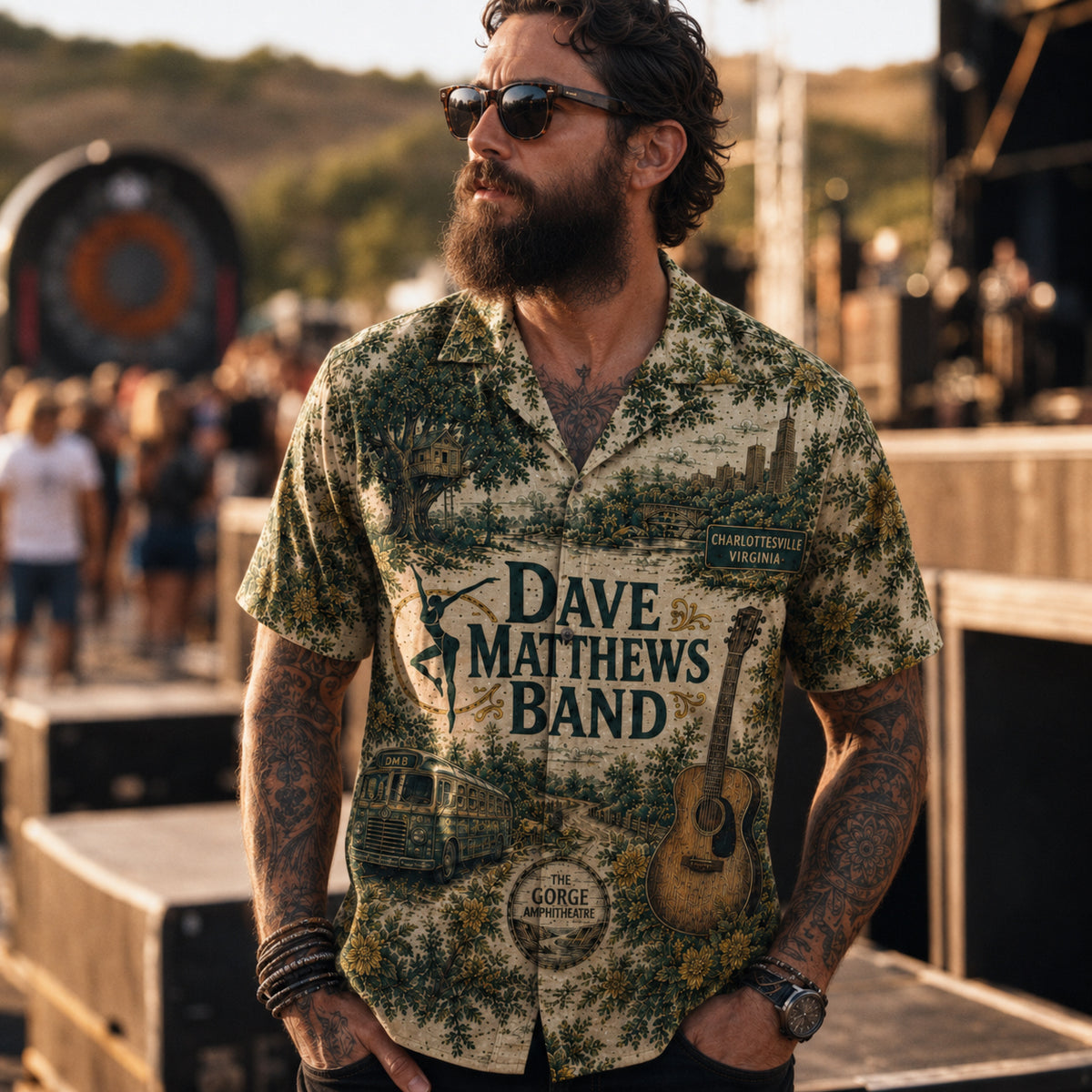 Dave Matthews Luxury Hawaiian Shirt, Crash Jam Rock Button Up, Live Concert Music Fan Gift