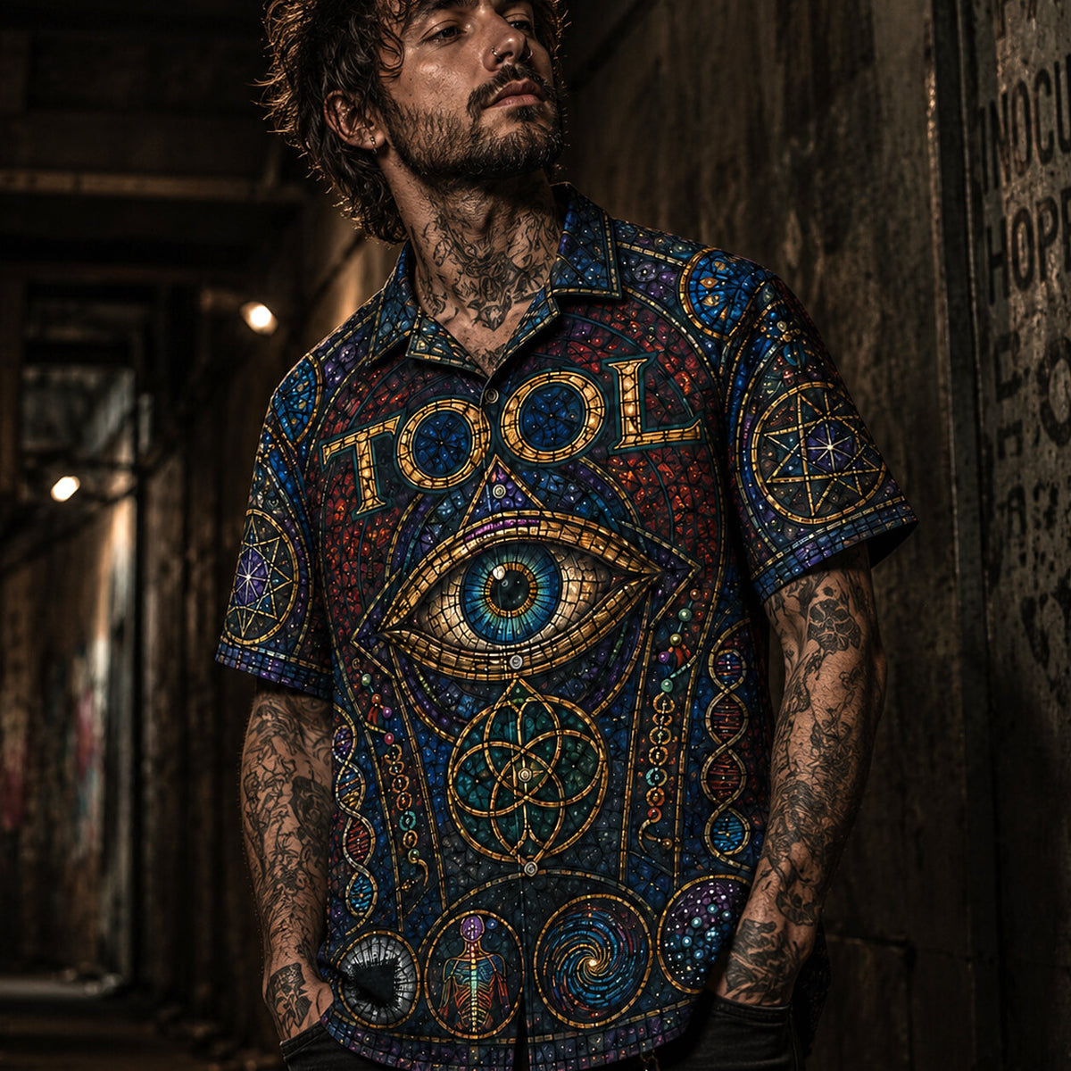 Tool Band Hawaiian Shirt, Lateralus Progressive Metal Button Up, Spiral Art Music Fan Gift