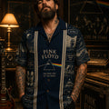 Pink Floyd Luxury Hawaiian Shirt, Classic Album Style Button Up, Vintage Music Fan Gift