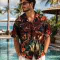 Stranger Things Hawaiian Shirt, Upside Down Retro Button Up, Hawkins Sci Fi Fan Gift