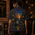 Nirvana Stained Glass Hawaiian Shirt, Nevermind Grunge Rock Button Up, Teen Spirit Music Fan Gift