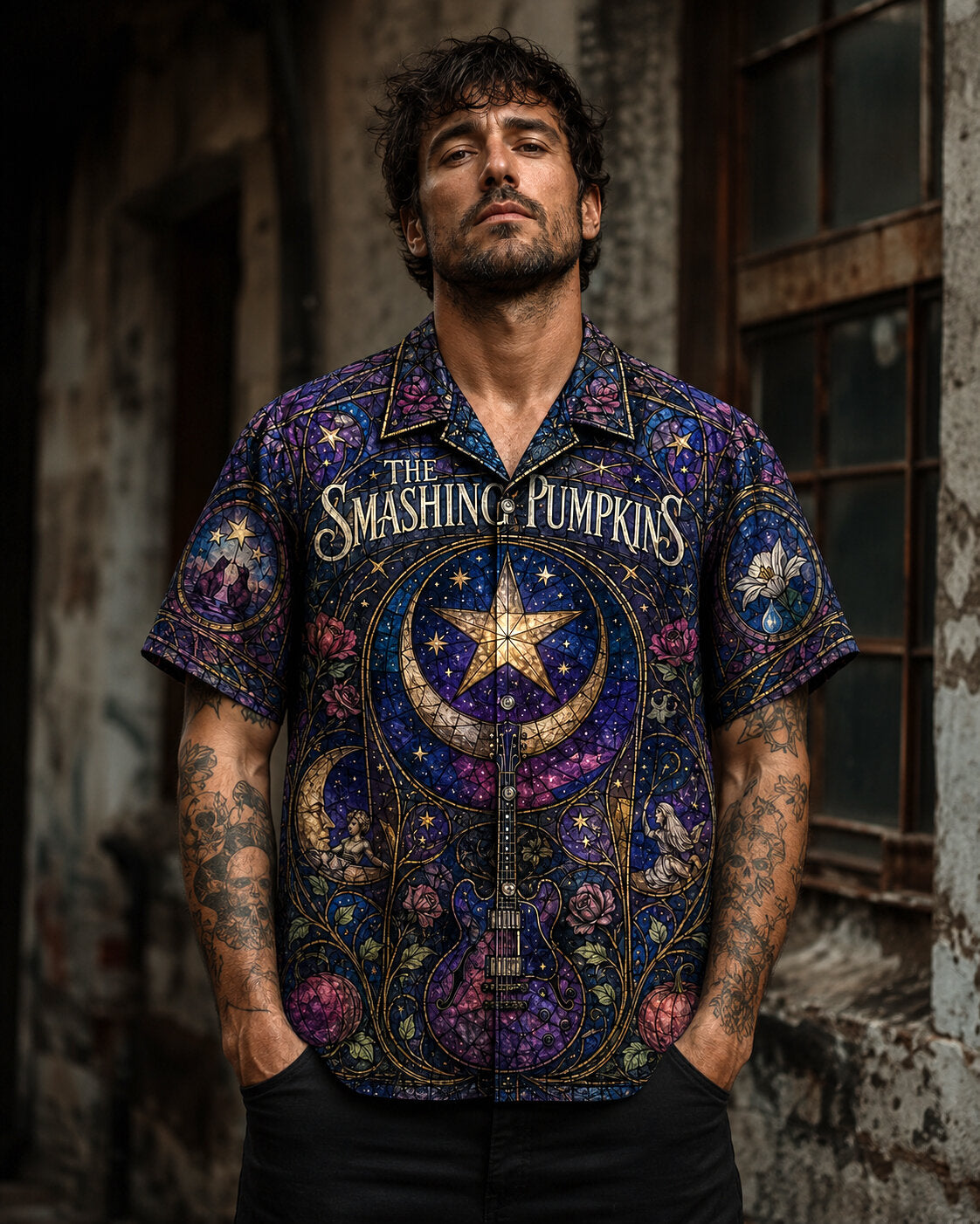 The Smashing Pumpkins Hawaiian Shirt, Mellon Collie Alt Rock Button Up, 1979 Music Fan Gift