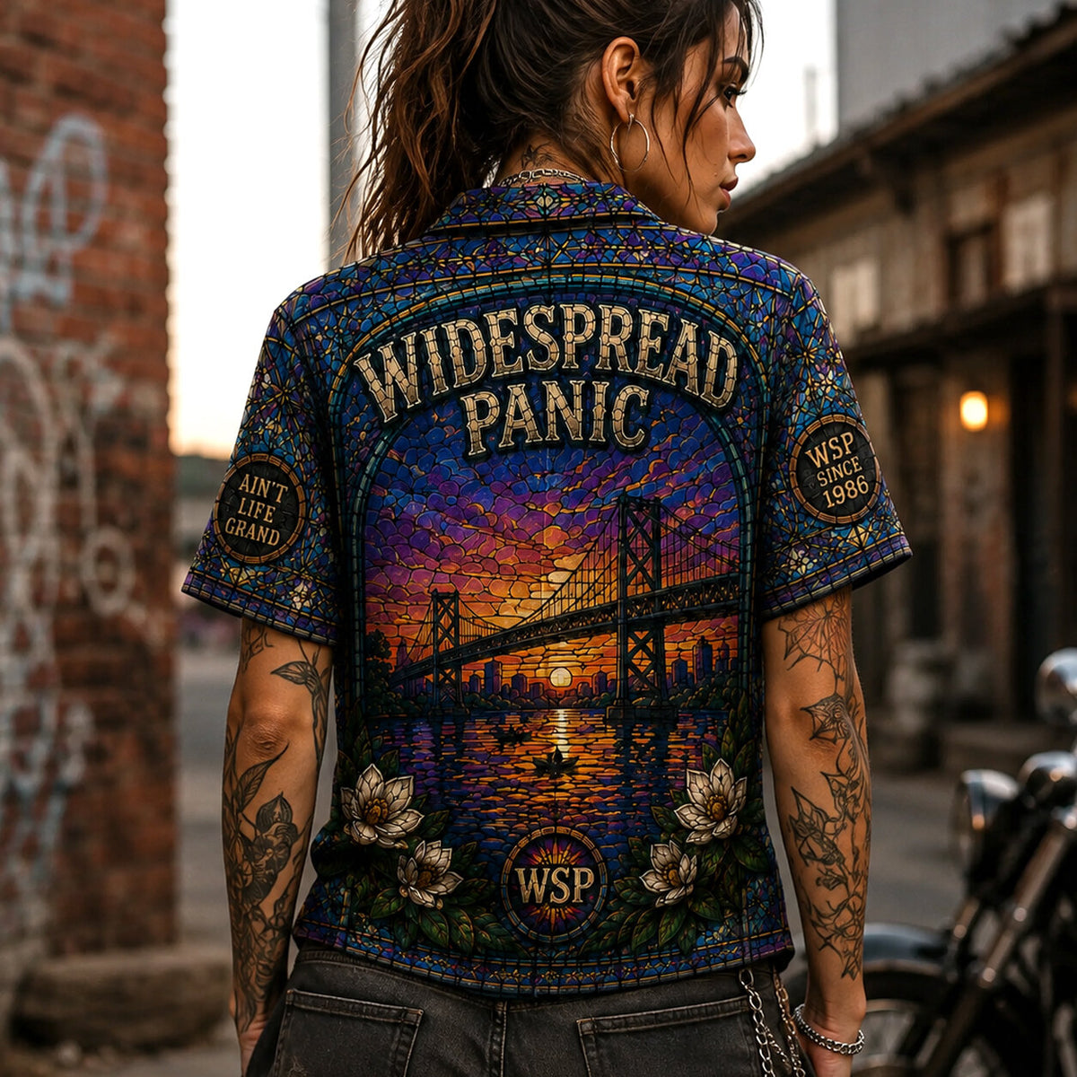 Widespread Panic Hawaiian Shirt, Jam Rock Concert Button Up, Athens Live Music Fan Gift