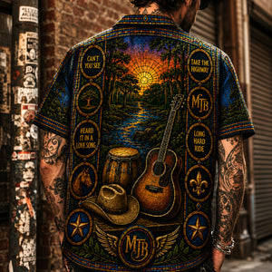 The Marshall Tucker Band Hawaiian Shirt, Classic Album Style Button Up, Vintage Music Fan Gift