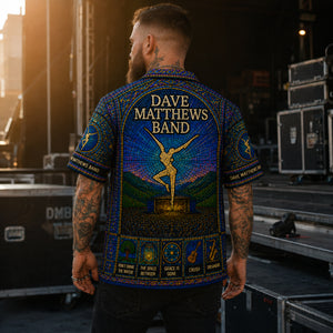Dave Matthew Hawaiian Shirt, Crash Jam Rock Button Up, Live Concert Music Fan Gift