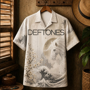 Deftones Hawaiian Shirt, Adrenaline Era Button Up, Engine No 9 Rock Fan Gift