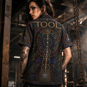 Tool Band Hawaiian Shirt, Lateralus Progressive Metal Button Up, Spiral Art Music Fan Gift