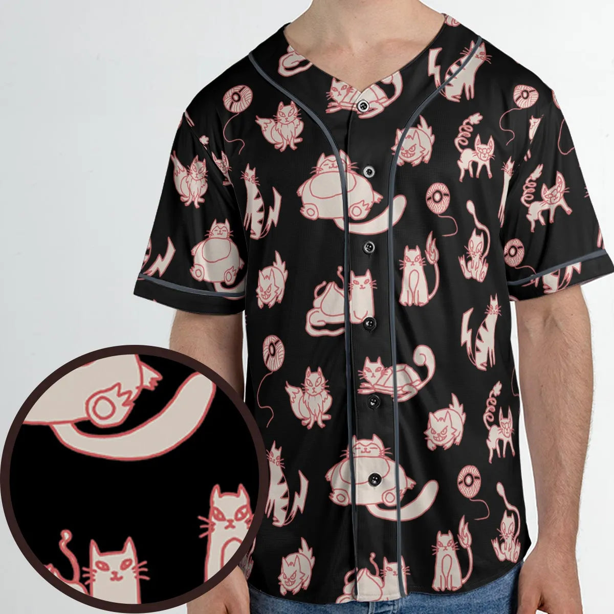 Pawkemon Pokemon Unisex Baseball Jersey