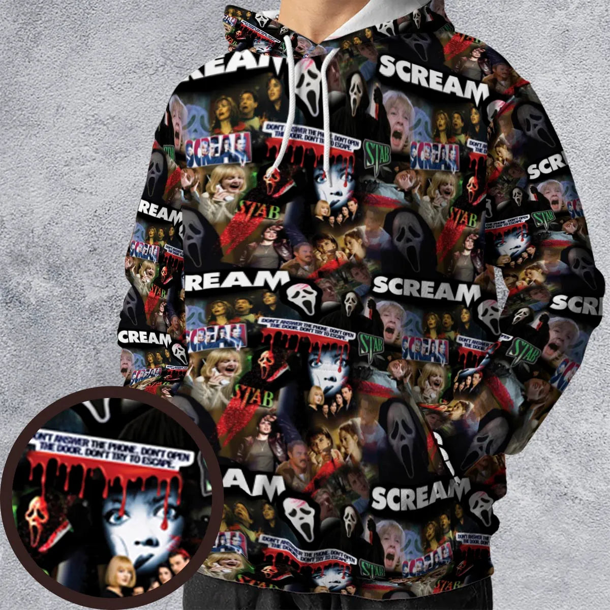 Slasher Chic Scream All-over Print Hoodie