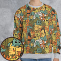 Power Starter Colors Pokemon All-over Print Sweatshirt