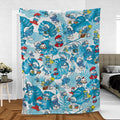 The Smurfs Pattern Fleece Blanket