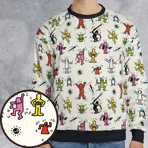 Pop Wars Star Wars Pop Art Pattern All-over Print Sweatshirt