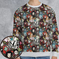 Tim Burton Characters Halloween All-over Print Sweatshirt