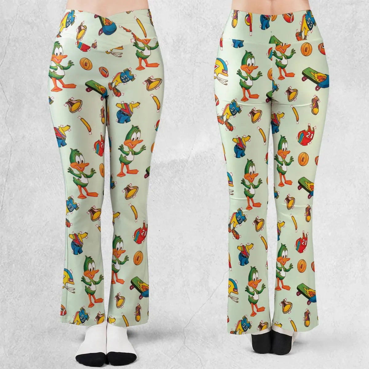Plucky Duck Tiny Toon Adventures Flare Leggings