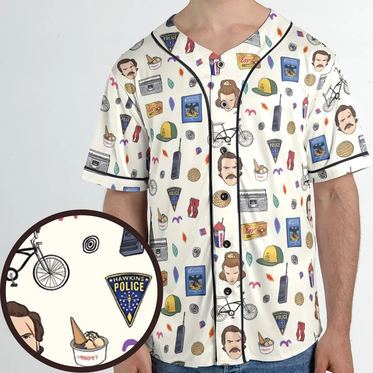 Stranger Things Collection Unisex Baseball Jersey