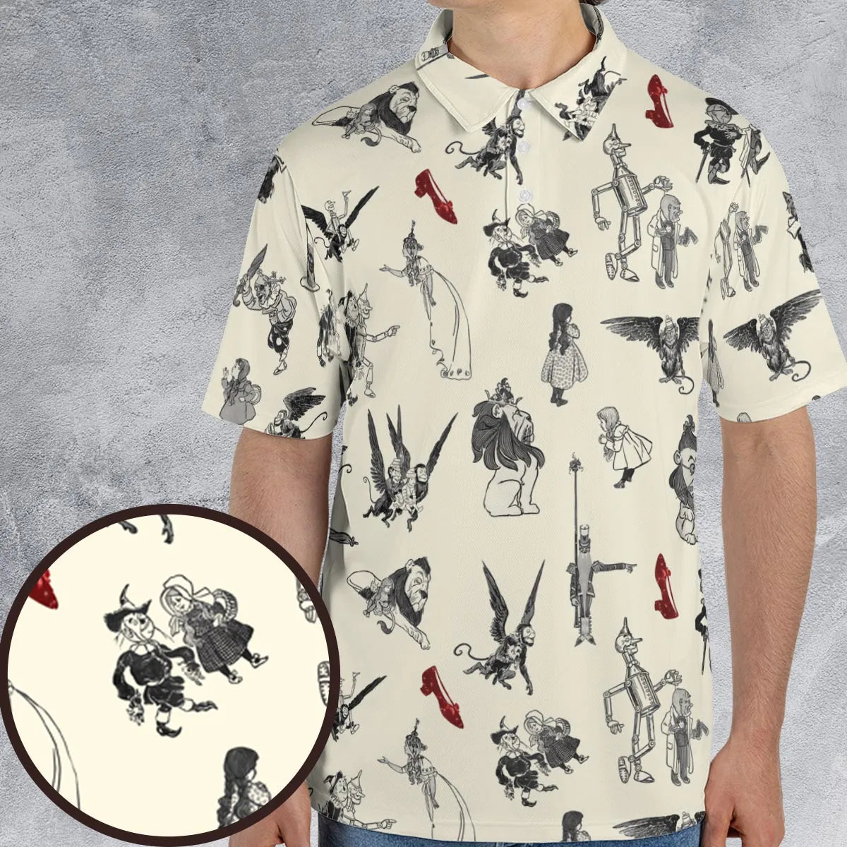 Wizard of Oz Vintage Adapt AOP Men/Women Polo Shirt