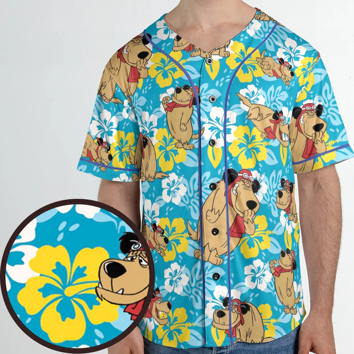 Bad Dog Muttley Wacky Races Unisex Baseball Jersey