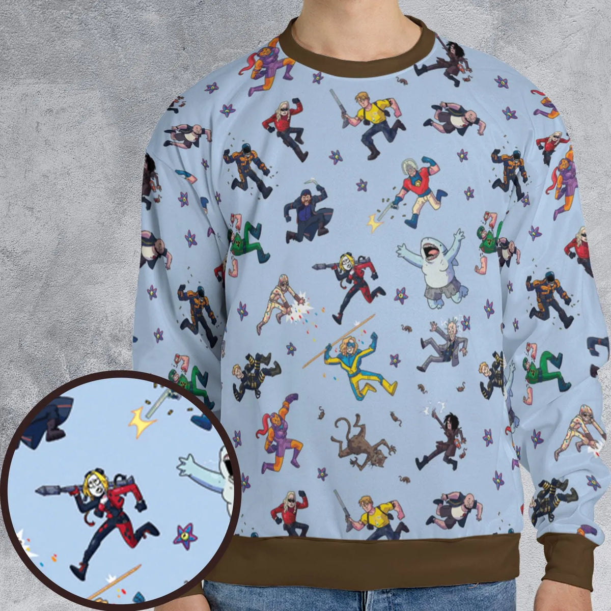 The Suicide Squad Pattern All-over Print Sweatshirt