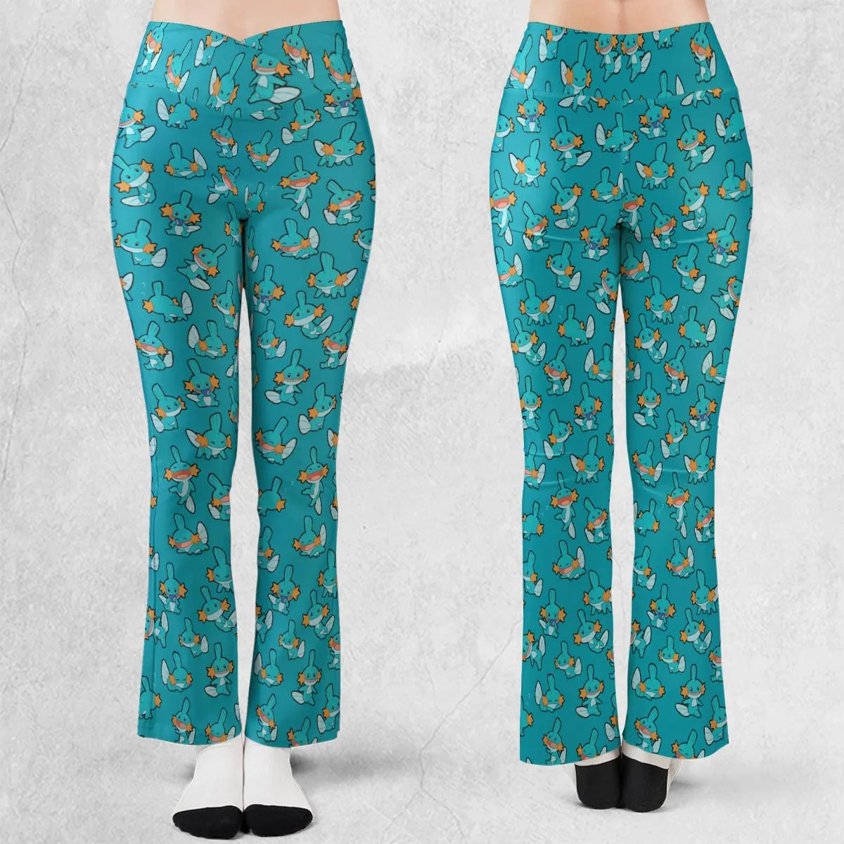 Cute Mudkips Pokemon Flare Leggings