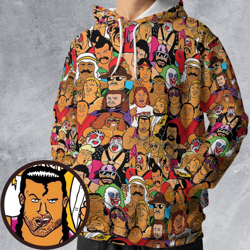 All-over Print Hoodie - 3STHQ3TK -  - 1