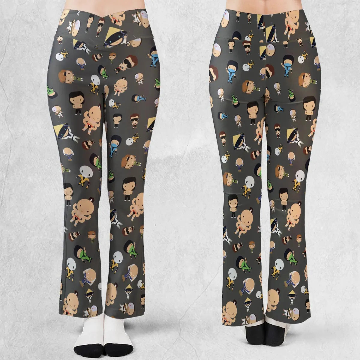 Finish Him Mortal Kombat Flare Leggings
