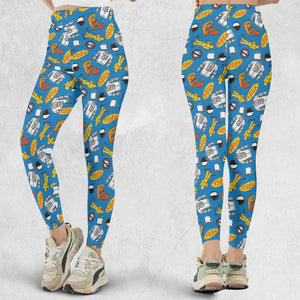Jerry Seinfeld Comedian Pattern Legging