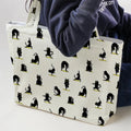 Bombay Cat Yoga Pattern Large Tote Bag
