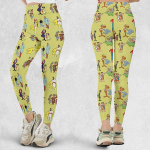 60s Cartoon Characters Legging