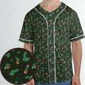 Funny Plants Pattern Unisex Baseball Jersey