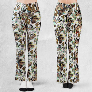 Many Faces Of Goofy Flare Leggings