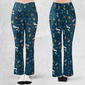 Cute Spooky Classic Monster Flare Leggings