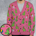 Rugrats Reptar Pattern Cardigan