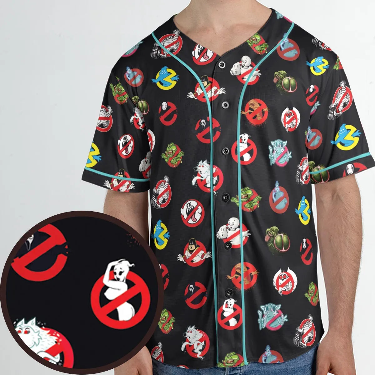 No Ghost Exists Ghostbusters Unisex Baseball Jersey