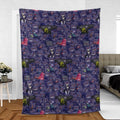 Gengars Pokemon Pattern Fleece Blanket