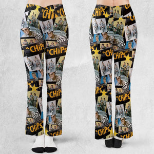 70s Flashback Chips Flare Leggings