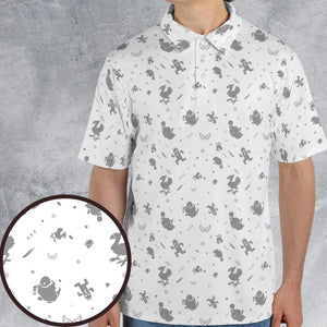 Final Fantasy Creatures Pattern AOP Men/Women Polo Shirt