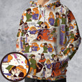 Link And Princess Zelda The Legend Of Zelda Animated All-over Print Hoodie