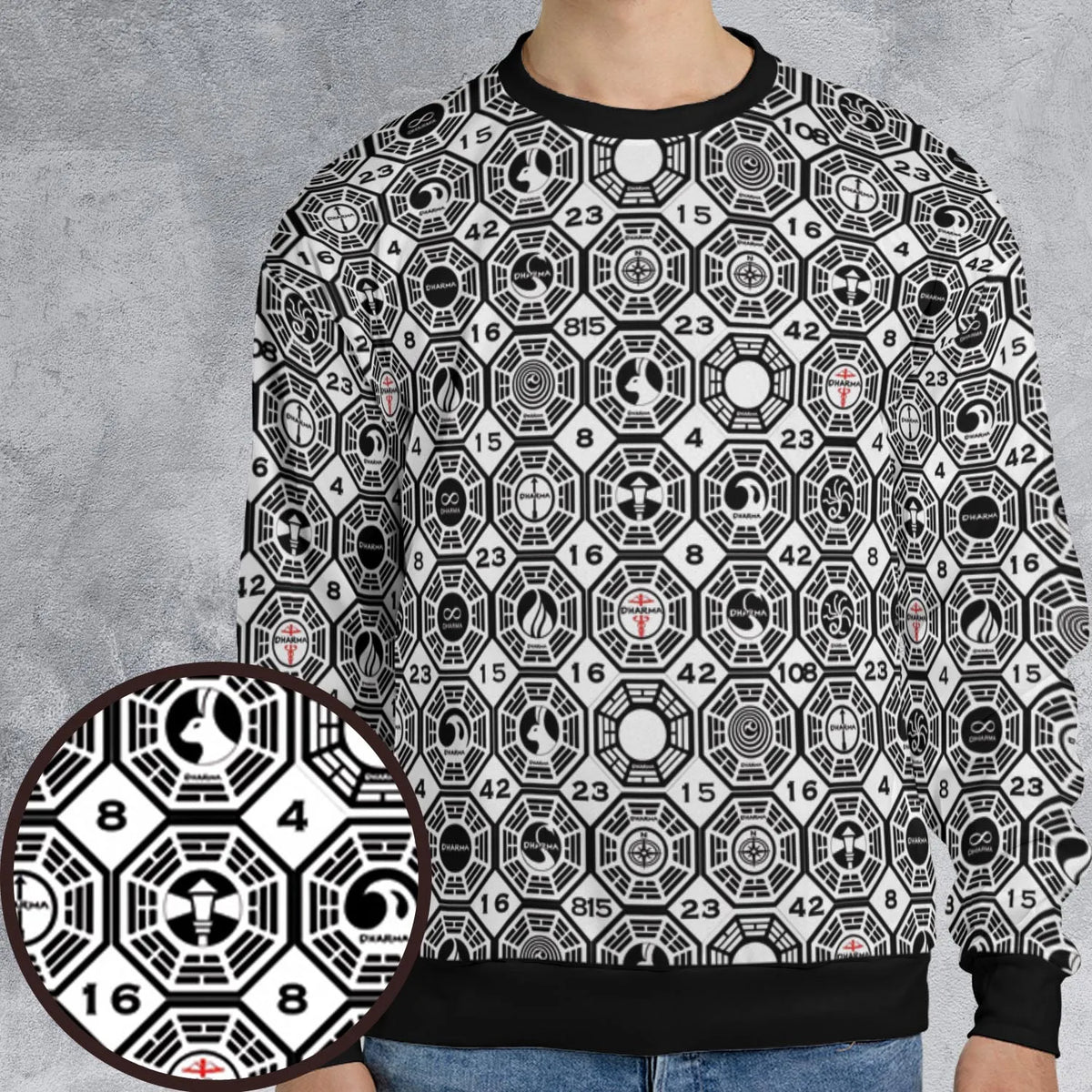 Dharma Lost All-over Print Sweatshirt
