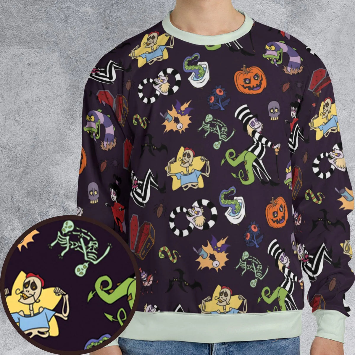 The Old Day Beetlejuice All-over Print Sweatshirt