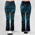 Blue Key Heart Kingdom Hearts Flare Leggings