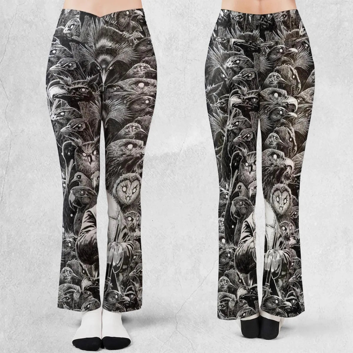 Umbrellas to Underworld Penguin Flare Leggings