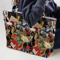 Vintage Collage Bill and Ted Large Tote Bag
