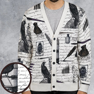 Nevermore The Raven Edgar Allan Poe Cardigan