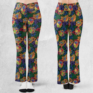 Tropical Dice DnD Flare Leggings