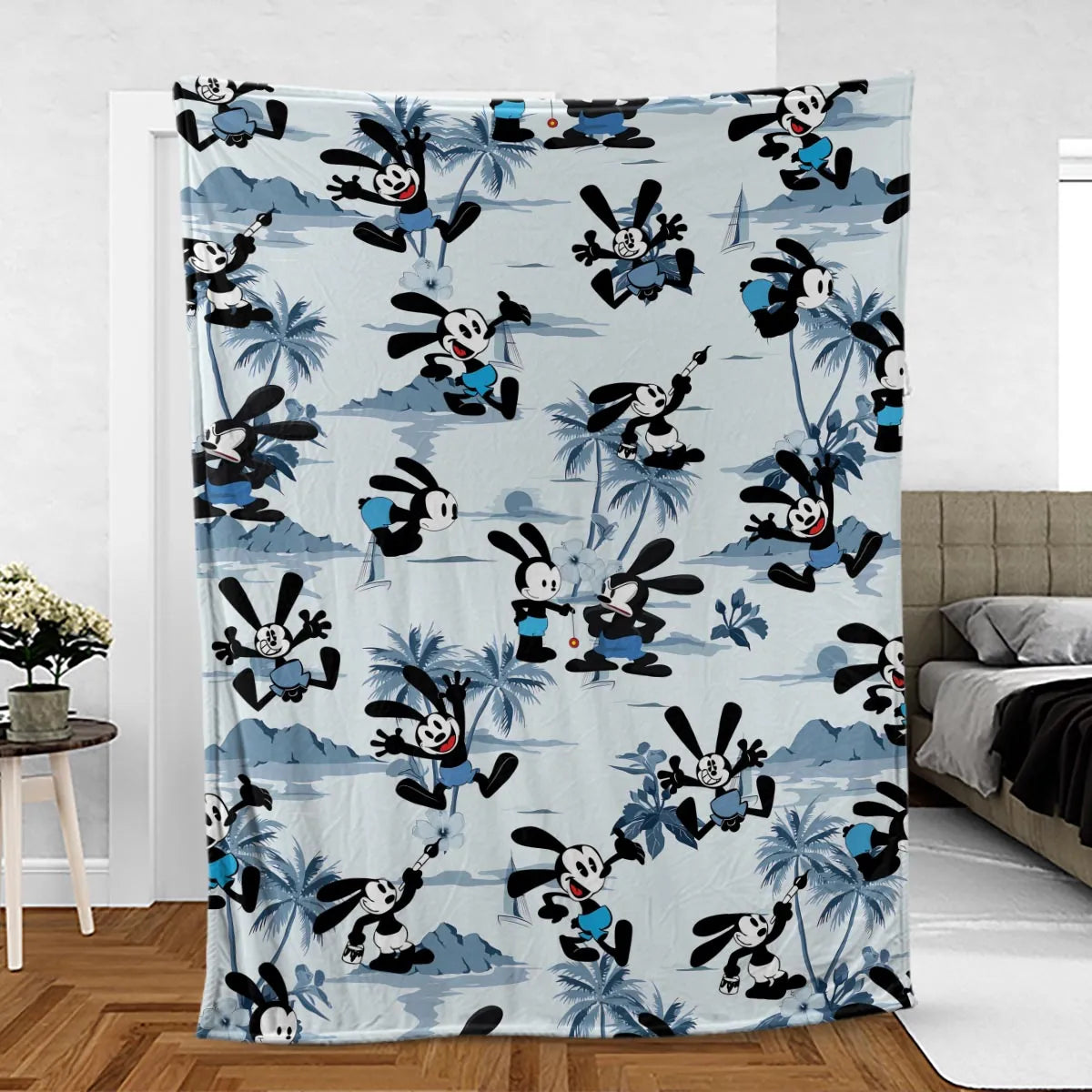 Oswald the Lucky Rabbit Fleece Blanket