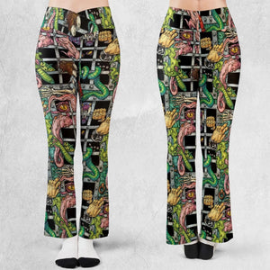 Castle Grayskull Dungeon He-man And The Masters Of The Universe Flare Leggings