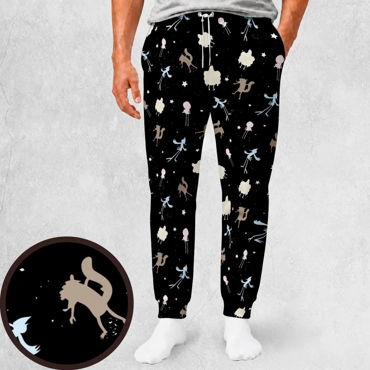 Regular Show Pattern Sweatpants